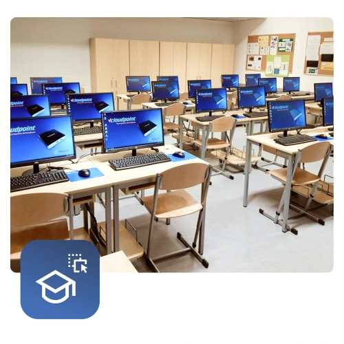 terminalowa pracownia komputerowa vCloudPoint - 10 stanowisk