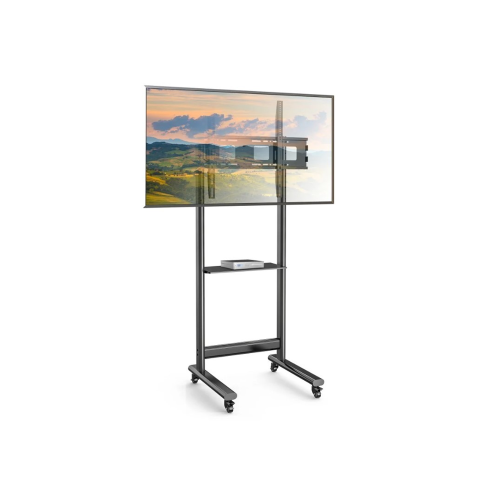 TECHLY STOJAK MOBILNY 50-90 CALI 70 KG Z PÓŁKĄ AV-1.png