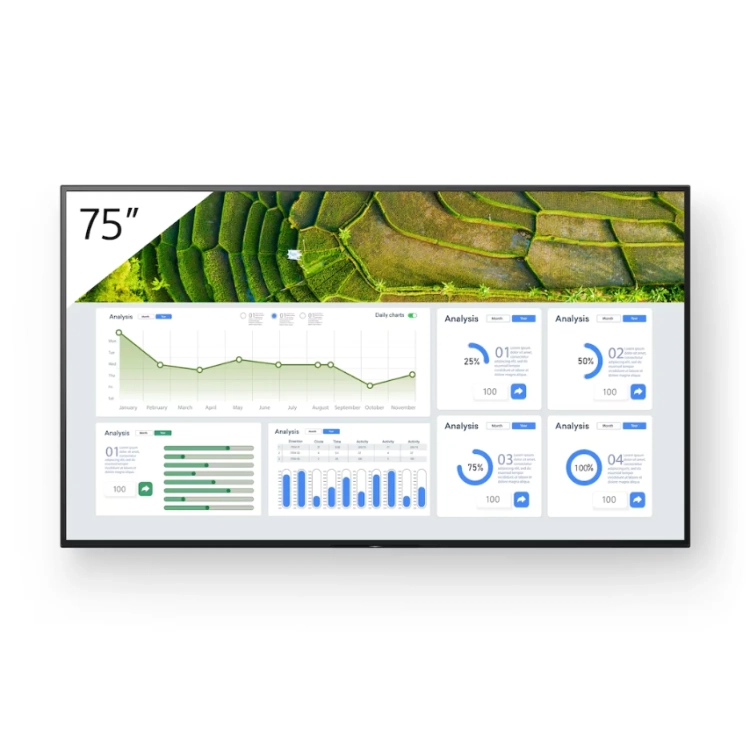 MONITOR WYŚWIETLACZ SONY DIGITAL SIGNAGE FW-75BZ30L 75_ 4K HDR 24_7 ANDROID.webp