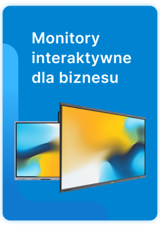Monitory interaktywne  dla biznesu