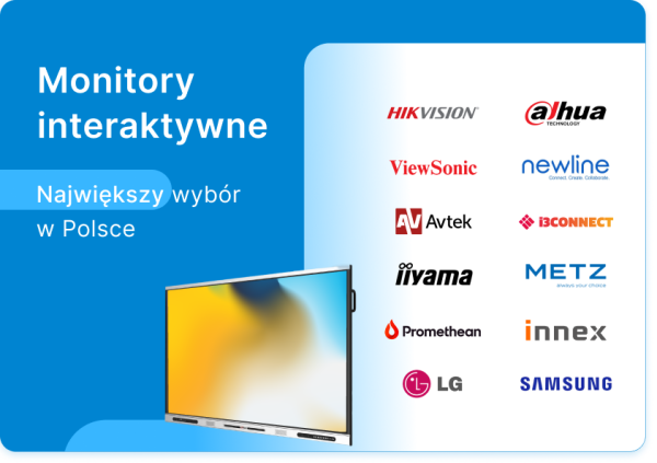 Największy wybór monitorów interaktywnych w Polsce